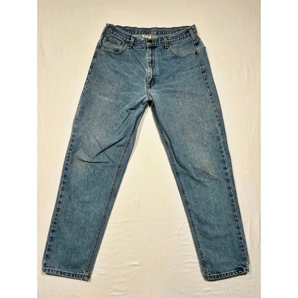 Carhartt Other - Carhartt B17‎ DST Relaxed Fit Straight Leg Blue Denim Jeans Mens 36x32